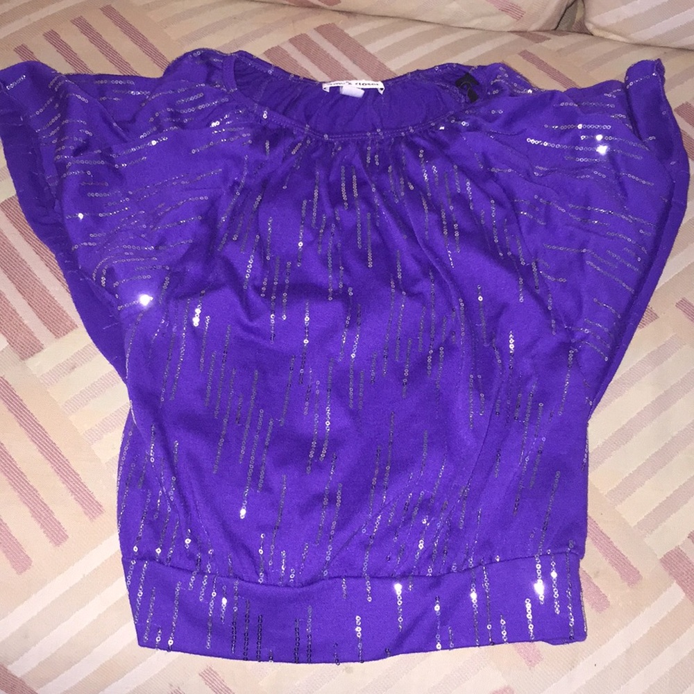 Sequined purple shirt brand new